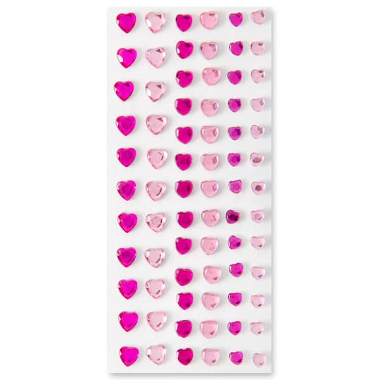 Michaels, Pink Heart Rhinestone Stickers by Recollections™ – Category: Stickers